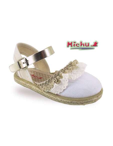 ESPARDEÑA DE LONA CON RIZO 8015 BLANCO