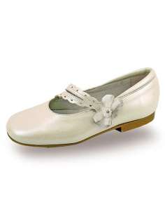 MERCEDITAS EN PIEL CON FLOR LATERAL