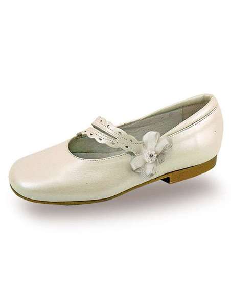 MERCEDITAS EN PIEL CON FLOR LATERAL