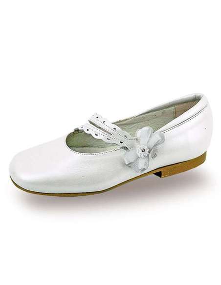 MERCEDITAS EN PIEL CON FLOR LATERAL