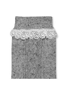 14432 CALCETIN ALTO TWEED LABRADOS CON PUNTILLA MARCA CONDOR 2
