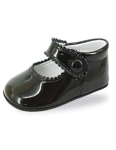 PEUQUE DE BEBÉ EN CHAROL ALADINO 611 NEGRO
