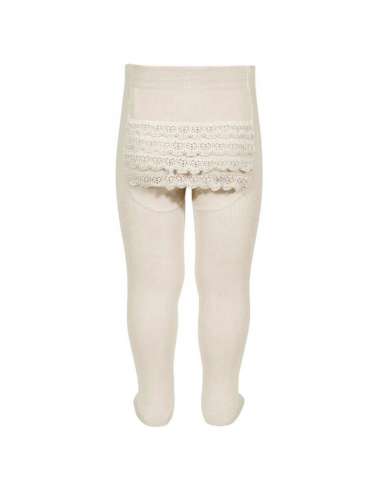 24421 CAVA LEOTARDOS BEBE CON PUNTILLA CULETE  MARCA CONDOR