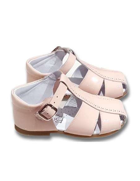 SANDALIA DE CHAROL BAMBI 4985 ROSA