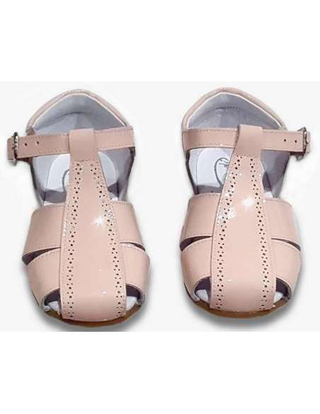 SANDALIA DE CHAROL BAMBI 4985 ROSA