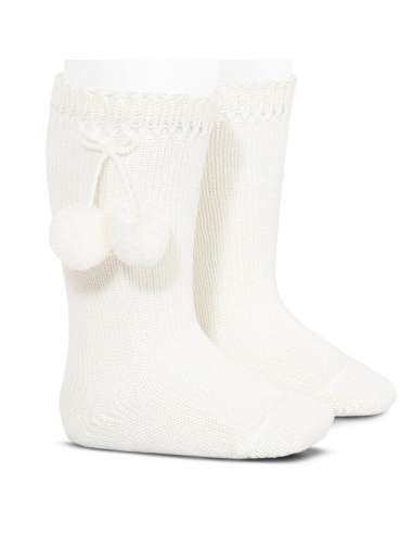 25042 NATA HIGH SOCKS WITH POMPOMS BRAND CONDOR