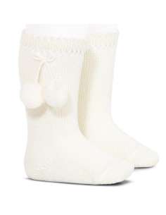 25042 CAVA HIGH SOCKS WITH POMPOMS BRAND CONDOR