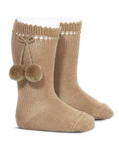 25042  HIGH SOCKS WITH POMPOMS BRAND CONDOR