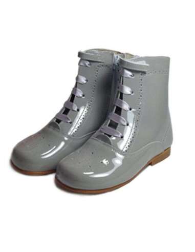Pascuala de charol Bambi gris 4253