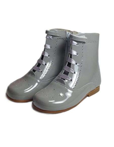Pascuala de charol Bambi gris 4253