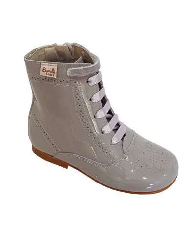 Pascuala de charol Bambi gris 4253