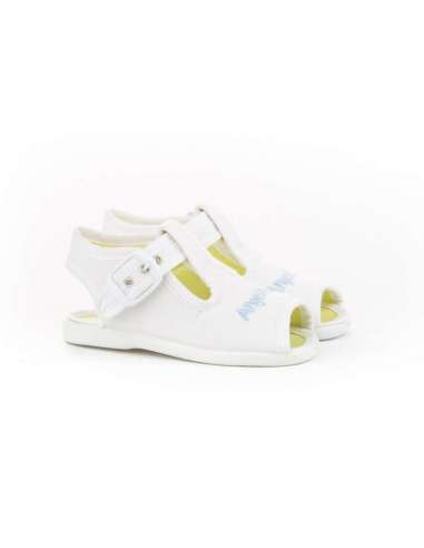 Sandalia Lona AngelitoS 117 blanco