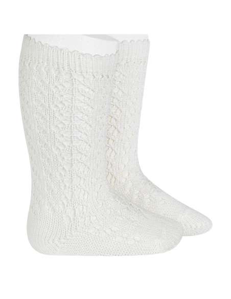 25182 202 NATA PERLE OPENWORK KNEE HIGH SOCKS BRAND CONDOR