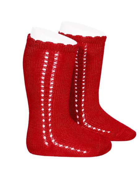 25692 550 RED HIGH PERLE SOCKS BRAND CONDOR
