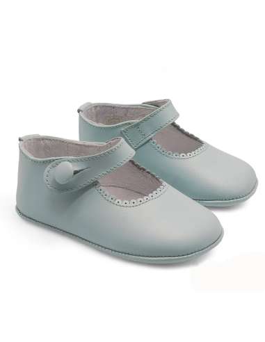 zapato de canastilla de piel por mayor