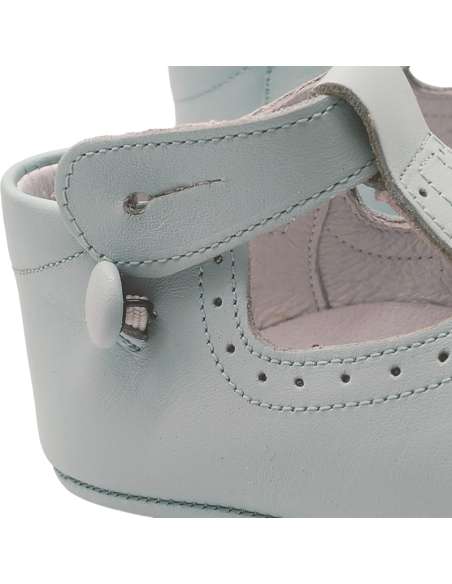 zapato de canastilla de piel por mayor
