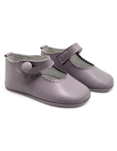 zapato de canastilla de piel por mayor