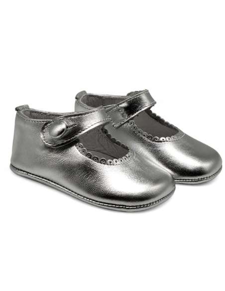 zapato de canastilla de piel por mayor