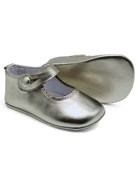 zapato de canastilla de piel por mayor