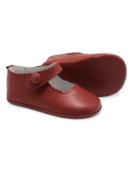zapato de canastilla de piel por mayor