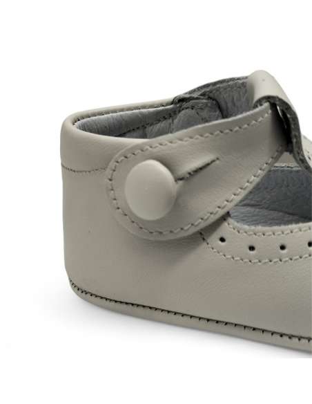 zapato de canastilla de piel por mayor