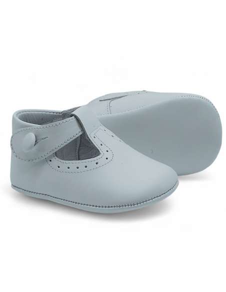zapato de canastilla de piel por mayor