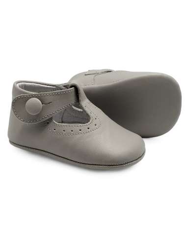 zapato de canastilla de piel por mayor