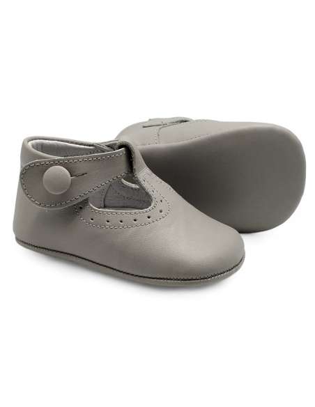 zapato de canastilla de piel por mayor