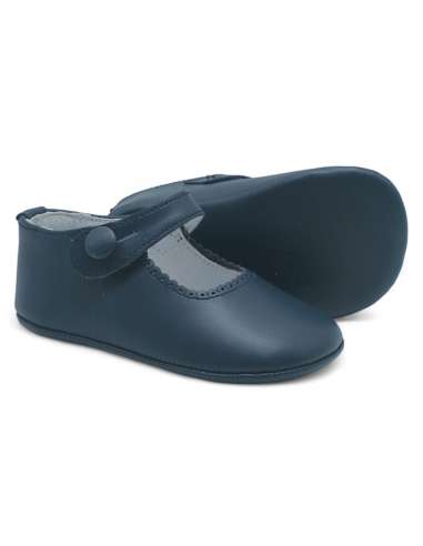 zapato de canastilla de piel por mayor