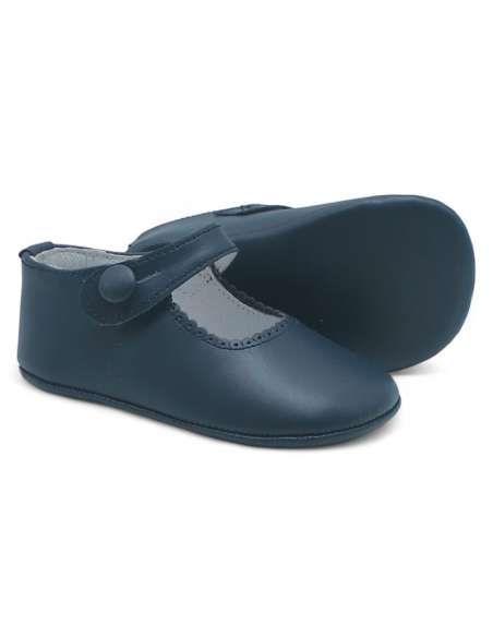 zapato de canastilla de piel por mayor
