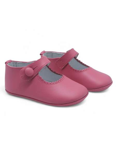 zapato de canastilla de piel por mayor