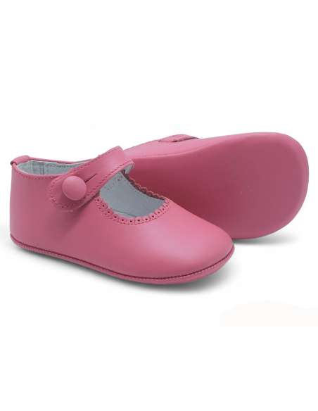 zapato de canastilla de piel por mayor