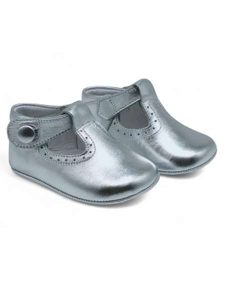 zapato de canastilla de piel por mayor