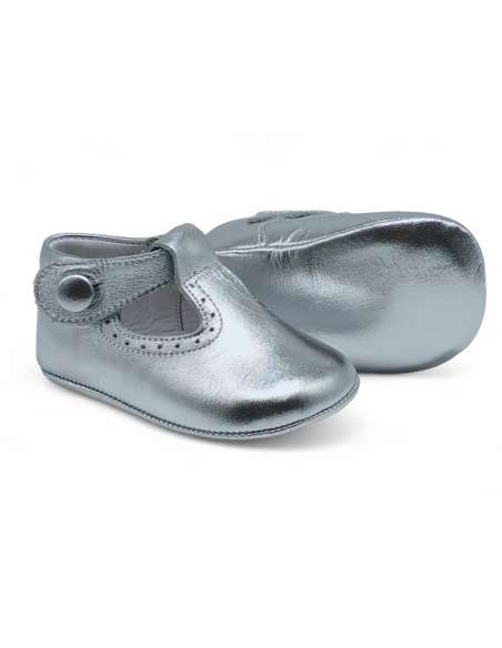 zapato de canastilla de piel por mayor