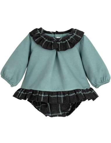 Jesusito verde con braguita 22100 | Moda infantil al por mayor
