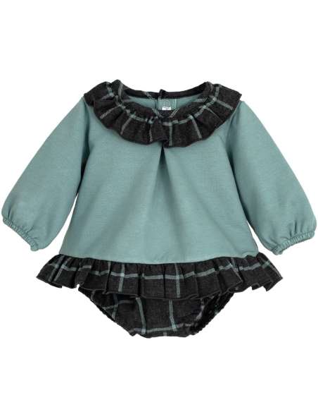 Jesusito verde con braguita 22100 | Moda infantil al por mayor