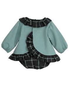 Jesusito verde con braguita 22100 | Moda infantil al por mayor 2