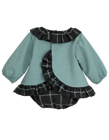 Jesusito verde con braguita 22100 | Moda infantil al por mayor