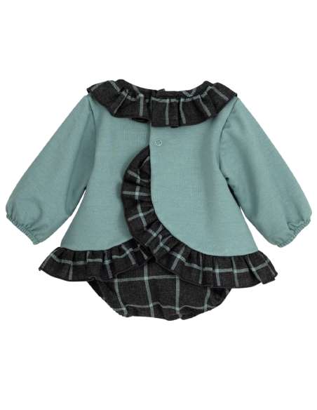 Jesusito verde con braguita 22100 | Moda infantil al por mayor