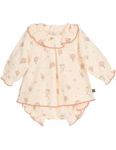 Baby Dress “Anemoi” Organic Cotton | Calamaro Winter 2025 - Wholesale