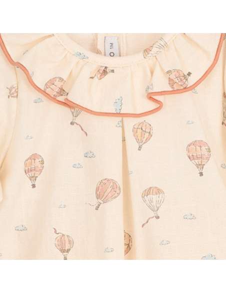 Baby Dress “Anemoi” Organic Cotton | Calamaro Winter 2025 - Wholesale