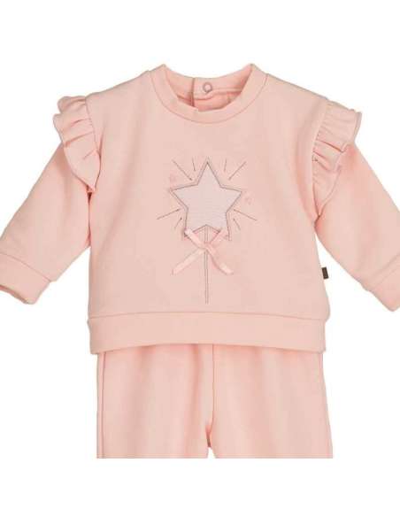 Pink Sport Set Lebeche - Calamaro Winter 2025 | Wholesale Kidswear