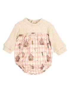 Pelele Mistral Rosa invierno 2025 | Calamaro Baby algodón orgánico