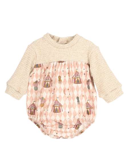 Mistral Pink Onesie Winter 2025 | Calamaro Baby organic cotton