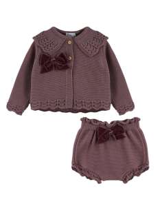 Orchid Iris Jacket & Bloomers | Dulce de Fresa Winter 2025 | Wholesale Baby Clothing 2