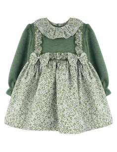 25657 ﻿Vestido grande verde Jardin BabyFerr