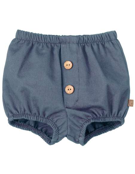 blue baby bloomer davos, wholesale babywear, Calamaro Winter 2025 collection, Spanish baby clothing wholesale, worldwide shippin
