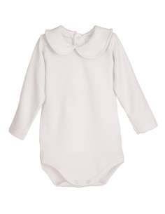 Body Blanco Lugo Elas, Invierno 2025 de Calamaro. Moda infantil española al por mayor con envío internacional para boutiques exc