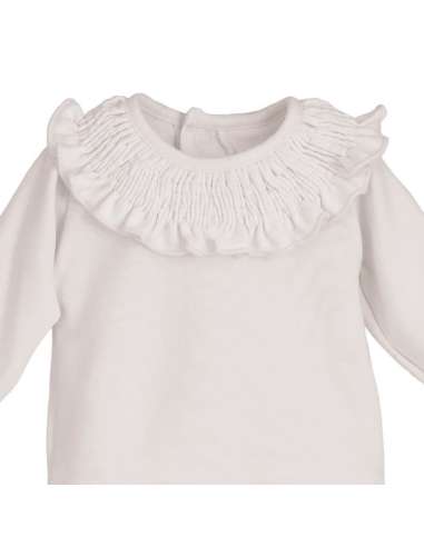 Body Blanco Titán Gom, Invierno 2025 de Calamaro. Moda infantil española al por mayor con envío internacional para boutiques exc