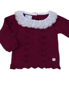 Conjunto bebé Aramis color ciruela Dulce de Fresa — Invierno 2025 | Mayorista 2